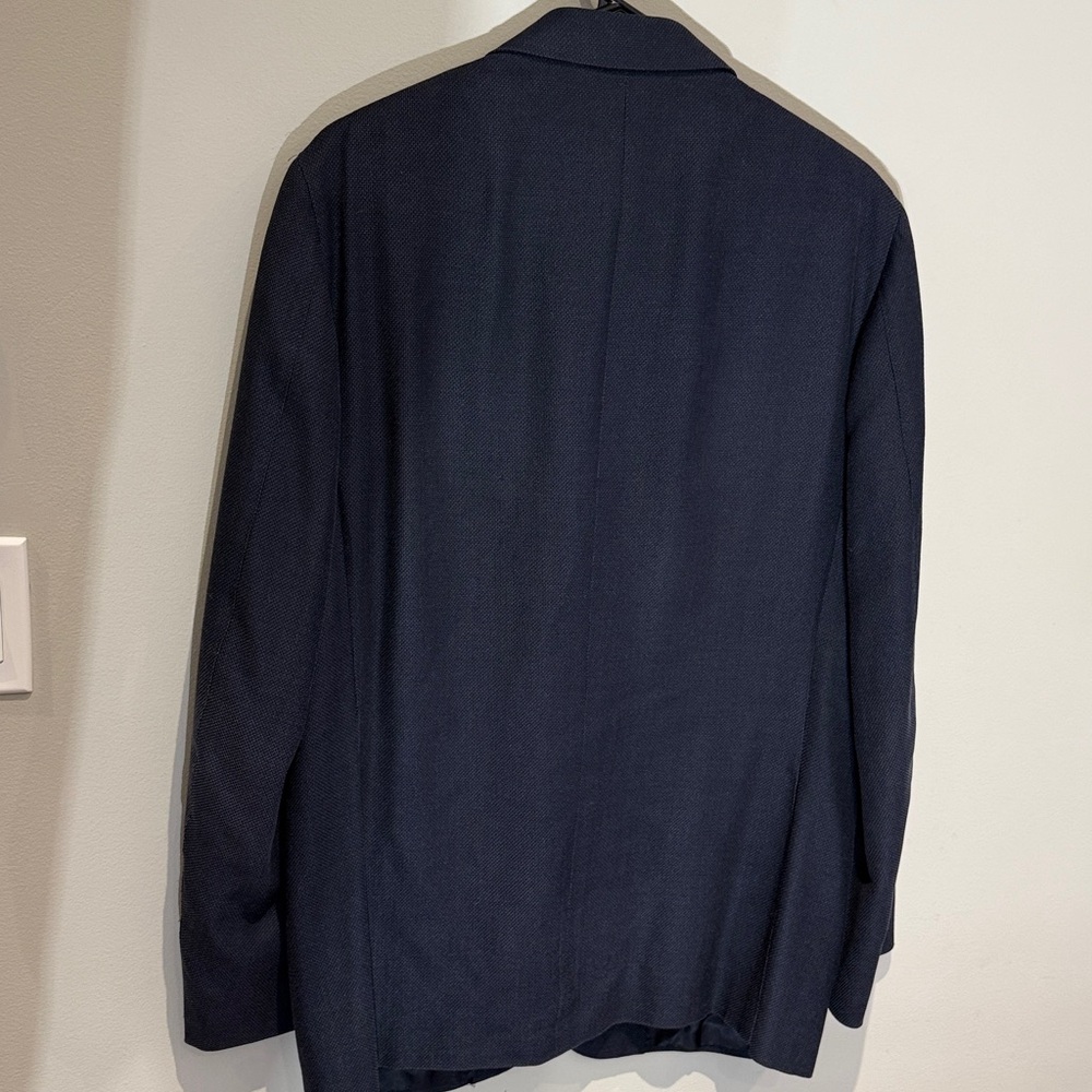 Canali dark Navy Textured Blazer - Picture 7 of 7
